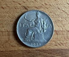 Italy 1 Lira - Vittorio Emanuele III (1924)