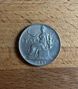 Italy 1 Lira - Vittorio Emanuele III (1924)