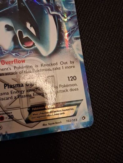 Pokemon Card : Lugia Ex 102 Team Plasma