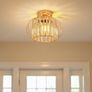 Light Fittings Ceilings,Gold Chandelier Lampshade,Ceiling Lights Living Room,Led Kitchen Chandeliers,Hallway Lights Ceiling E27 Base,NO Bulbs,LAMP DIAM 28CM Image 2