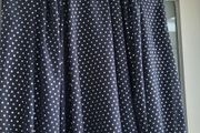 M&amp;S navy layered high neck polka dot blouse Sz 16