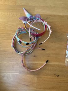 Assorted girls hair bands and clips