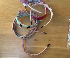 Assorted girls hair bands and clips