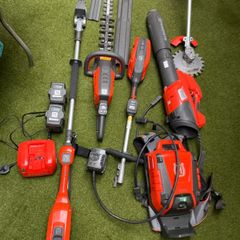 Professional Husqvarna Battery Powered Garden Tools Complete Set