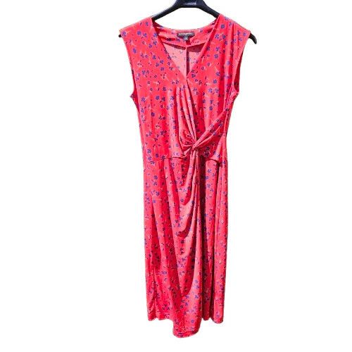 Faux Wrap Red Floral dress