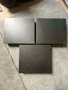 Ikea Lack Shelves Lot Black Used