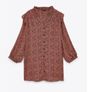 Fab Zara Red Floaty V-neck Dress, Size L New Image 5