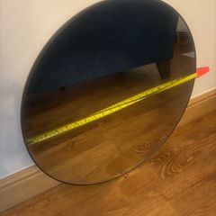 Black Circle Wall Mirror 55cm