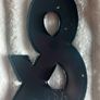 Sparkly Sequin Ampersand (&) Hanging Wall Decor Sign Image 2