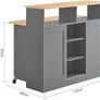 Kitchen Island Storage Sideboard Kitchen Island style Cabinet Kitchen Island Multi-storage Kitchen Cabinet Image 2