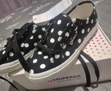 Superga polka dot shoes brand new still in boxs