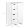 Bathroom Furniture Range With Drawers Cabinet, Grey Image 7