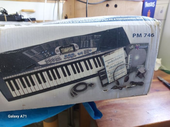 Bontempi System 5 Plus, 61 Professional key keyboard, Model No PM-746, with charger, headphones, songbooks,music sheet stand, new, never used