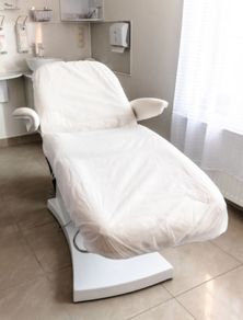 Disposable armchair cover with elastic band, 10 pcs.