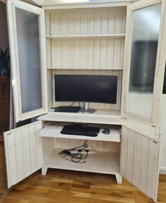 Cabinet with slide out desk