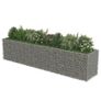 Gabion Raised Bed Galvanised Steel 450x90x100 cm Image 3