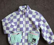 Next CHECKED - Fleece jacket - purple