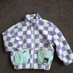 Next CHECKED - Fleece jacket - purple
