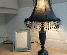 lamp and picture frame