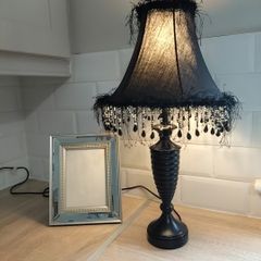 lamp and picture frame