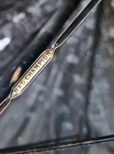 Vintage Black umbrella / parasol B & C Champion, Rare find