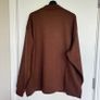 Mens Brown Oversized Zip Cardigan Jacket Image 3