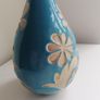 Carolyn Donnelly Eclectic  Blue Galzed Vase Image 3