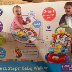 First Steps Baby Walker Red