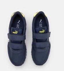 Puma St Runner Size 11 Junior Blk/wht/yel