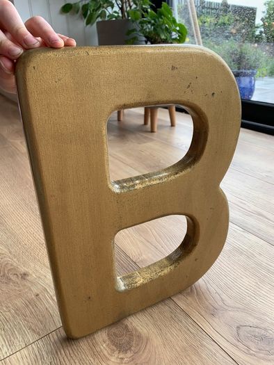 Vintage pub sign, gold painted & hand made