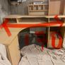 Large Modular Corner Desk with Hutch Shelving Image 6