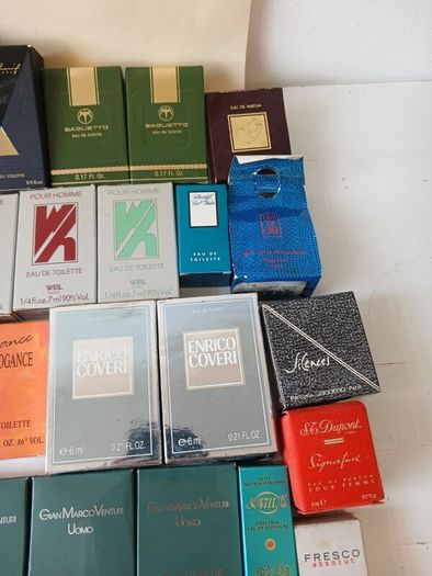 70 Vintage Sample Perfume and Cologne Bottles (unused)