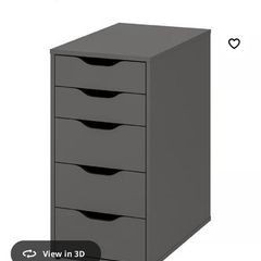 IKEA ALEX Drawer Unit  Dark Grey  Brand New (Unopened)