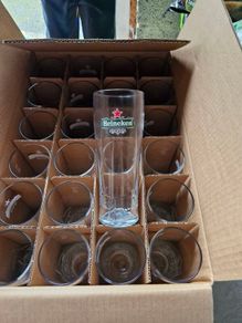 24 Heineken Pint Glasses