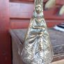 2 brass bells of ladies in high finery, old. D18 POST 7E Image 6