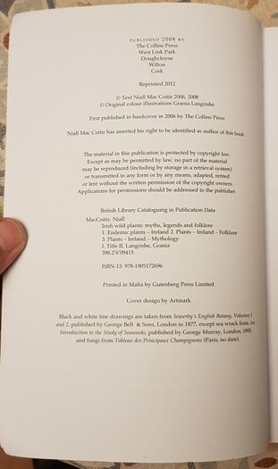 Irish Wild Plants: Myths, Legends and Folklore by Niall Mac Coitir and Grania Langrishe