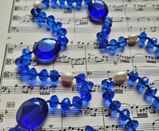 Victorian baroque pearl & cut glass necklace