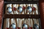 boxed red tip collectable spoon's