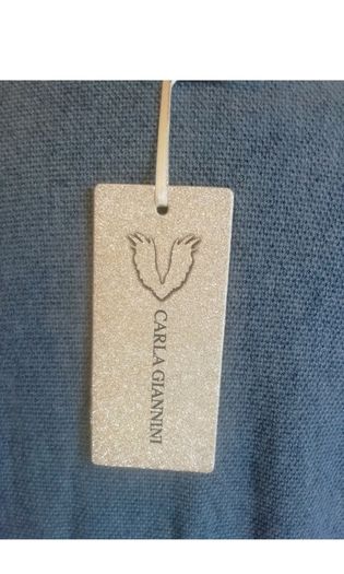 Carla Giannini Angora Wool Jumper Denim Blue Star One Size NWT Italy CAN POST