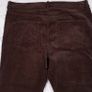 Marks & Spencer Dark Chocolate Brown Corduroy Front Pocket Flared Leg Trousers 20UK/48EU Image 6