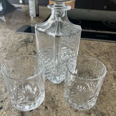 glass Descartes and 2 glasses set