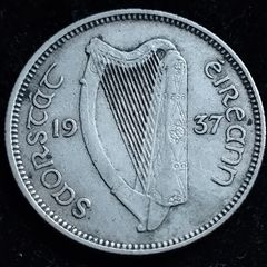 Ireland - 1937 - Shilling - Bull - Silver - KM.6 - [2757]