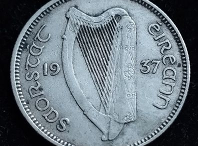 Ireland - 1937 - Shilling - Bull - Silver - KM.6 - [2757]