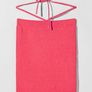 Pink Mini Skirt With Straps At Waist, BERSHKA, size M Image 3