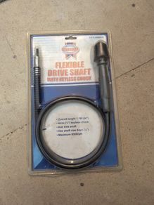 Faithfull flexible drive shaft with keyless chuck