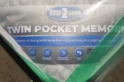 4ft6 Double Twin Pocket Memory Mattress - new/packaged