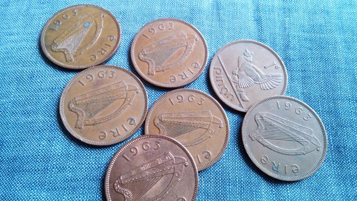 1963 Irish Pennies for sale.