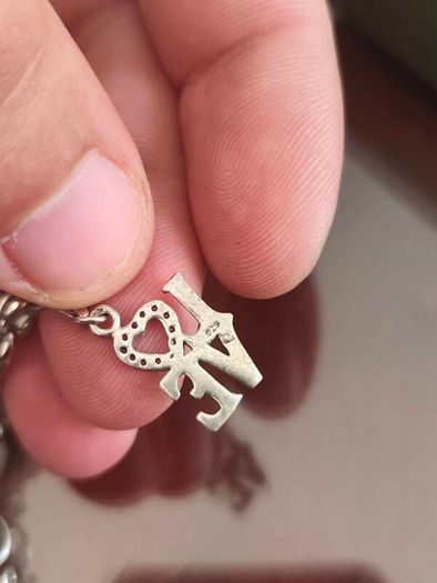 Sterling silver charms bracelet