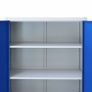 Office Cabinet Metal 90x40x90 cm Grey and Blue Image 4