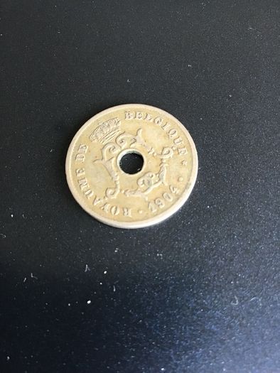 Old 1904 Belgium 10 Centimes coin